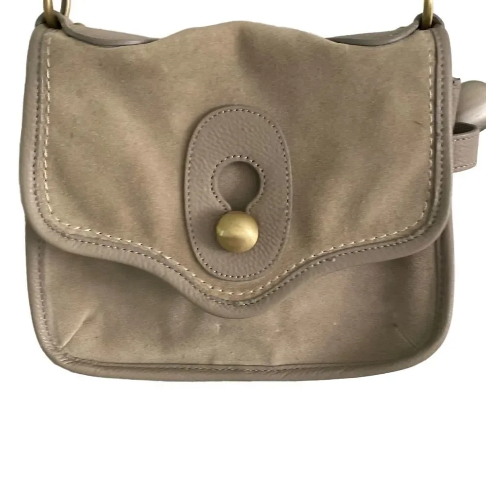 Nanette Lepore Waverly Flap Husky Crossbody Bag Stone OS - Picture 3 of 13